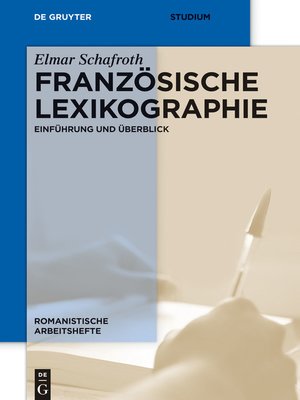 cover image of Französische Lexikographie